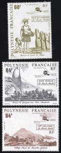 French Polynesia Stamps # 560-562 MNH VF Scott Value $53.00