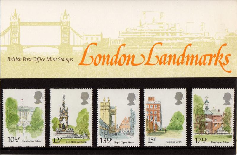 PRESENTATION PACK PP100 1980 - LONDON LANDMARKS (printed no.118)