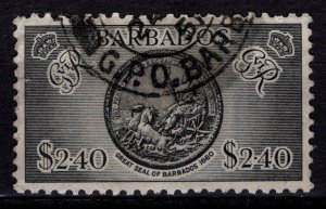 Barbados 1950 George VI Definitives, $2.40 [Used]