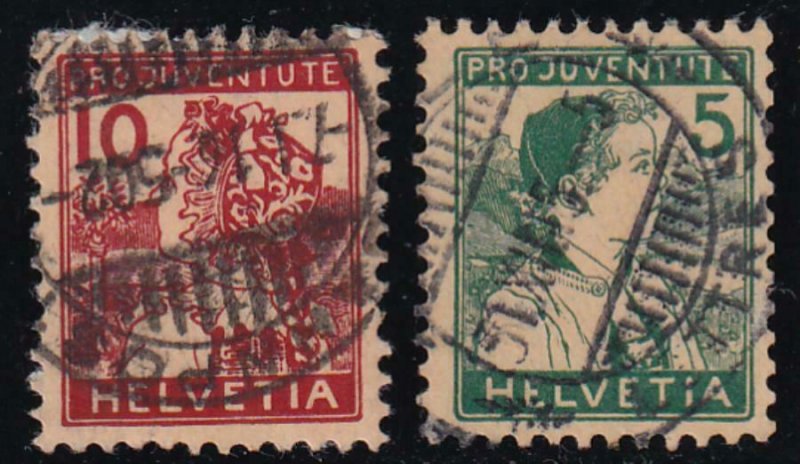 Switzerland 1915 SC B2-3 Set Used 