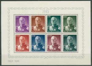 Portugal Sc 657a Multicolor MNH Original Gum 1945 Souvenir Sheet