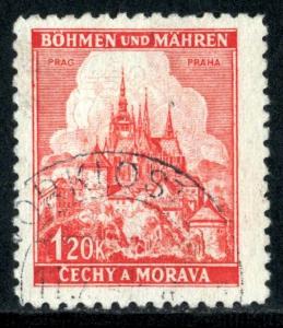 BOHEMIA & MORAVIA - #52 - USED - 1941 - BOHMOR010AFF1