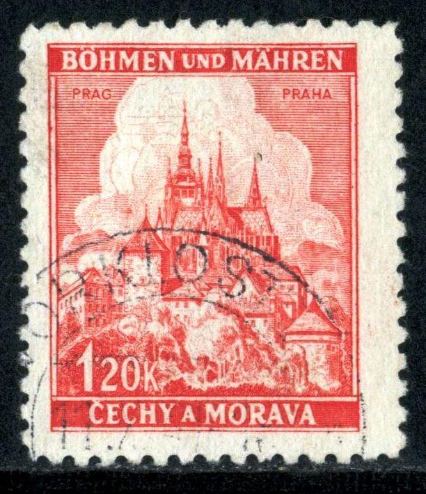 BOHEMIA & MORAVIA - #52 - USED - 1941 - BOHMOR010AFF1