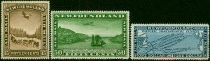 Newfoundland 1931 Air Set of 3 SG192-194 Superb MNH Unitrade CV $300