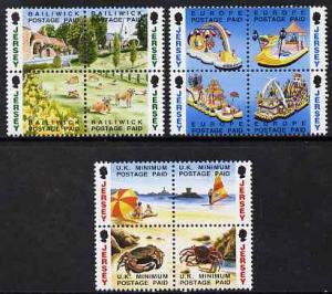 Jersey 1993 Booklet Stamps - NVI stamps in 3 x se-tenant ...