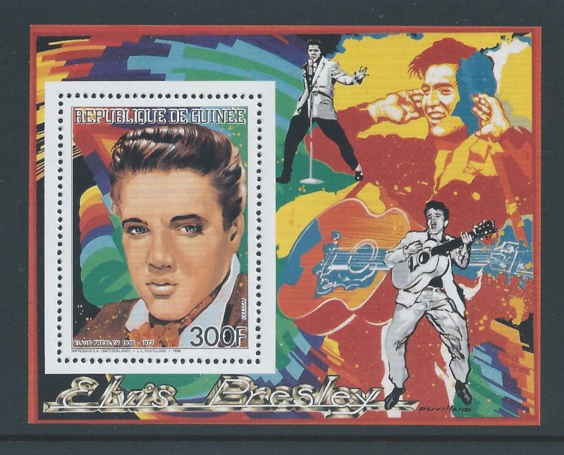 Guinea #1014 NH 300fr Elvis Presley - Deluxe SS