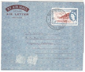 CAYMAN ISLANDS aerogramme / air letter postmarked 21 July 1958 - to Jamaica