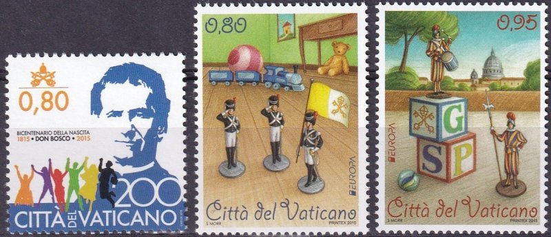 Vatican City #1589, 1591-2  MNH CV $5.75  (Z3135)