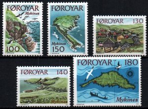 Faroe Islands # 31 - 35 MNH