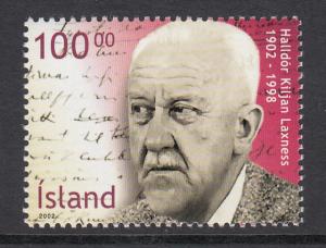 Iceland MNH 2002 100k Halldor Kiljan Laxness