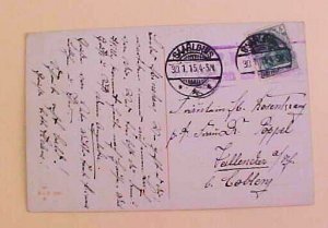 GERMAN  SAAR LOUIS 1915 CENSORED