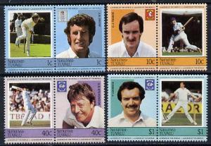 Tuvalu - Nanumea 1984 Cricketers (Leaders of the World) s...
