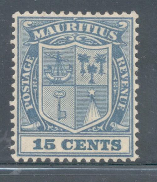 Mauritius Sc 176 1925 15 c dull blue Seal of Colony stamp...