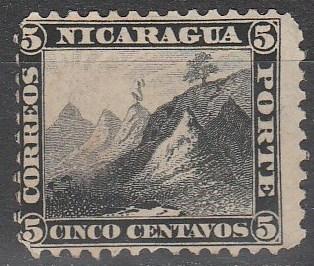 Nicaragua #5  Unused CV $100.00 (S6592)