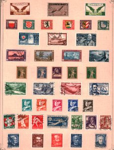 Switzerland Collection Used CV$1664.25 1907-1943 On Pages & Mostly