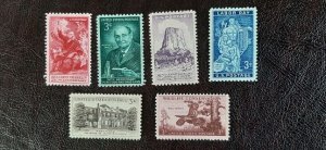US Scott # 1073-74; 1076-85; 12 unused stamps from 1956; F/VF centering