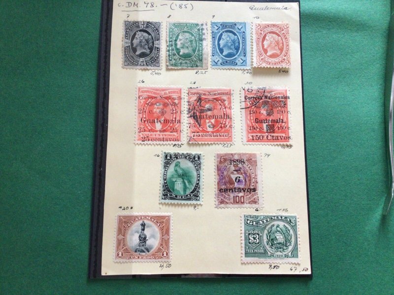 Guatemala vintage stamps  Ref 62351 