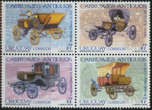 Uruguay #1790 Carriages Transportation Postage Stamps Latin America 1999 Mint NH