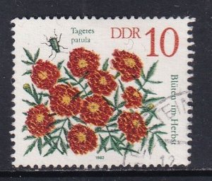 German Democratic Republic DDR #2296 used 1982 autumn flowers 10pf