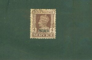 PATIALA INDIAN STATE O72 USED CV $3.75 BIN $1.90