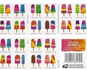 The Frozen Treats Postage Stamps