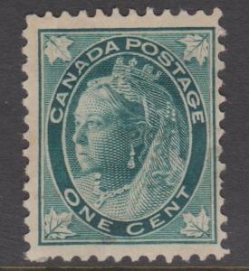 Canada 1897 1c QV Sc#67 MNG