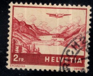 Switzerland Scott C33 Used 1941 airmail stamp