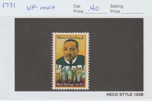 U.S.  Scott# 1768 1979 Martin Luther King Issue VF MNH