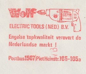 Meter cover Netherlands 1974 Electric tools - Drill