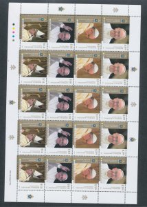 2013 Argentina - Beginning of the Pontificate of Pope Francis - Minisheet of 5 s