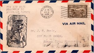 Canada 1930 FFC - Airmail - Edmonton, Alta To Regina Sask - F72091