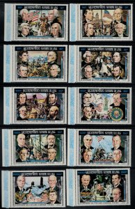 Laos 269-269i MNH American Revolution Presidents War Zayix Stamps 031222SM50M