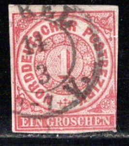 German States North German Confederation Scott # 4, used