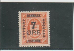 Denmark  Scott#  185  MH  (1926 Surcharged)