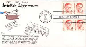#1849 Walter Lippmann DHC FDC