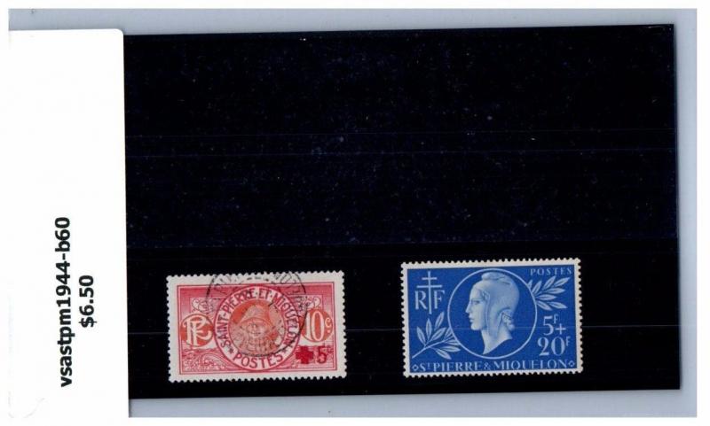 VINTAGE: ST PIERRE & MIQUELON OG LH SCOTT $250 LOT #9203