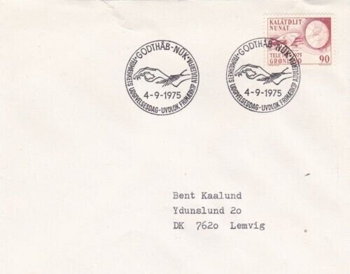 Greenland 1975 Telecommunications FDC Godthab special cancel typed VGC