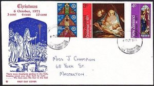 NEW ZEALAND 1971 Christmas FDC..............................................E987