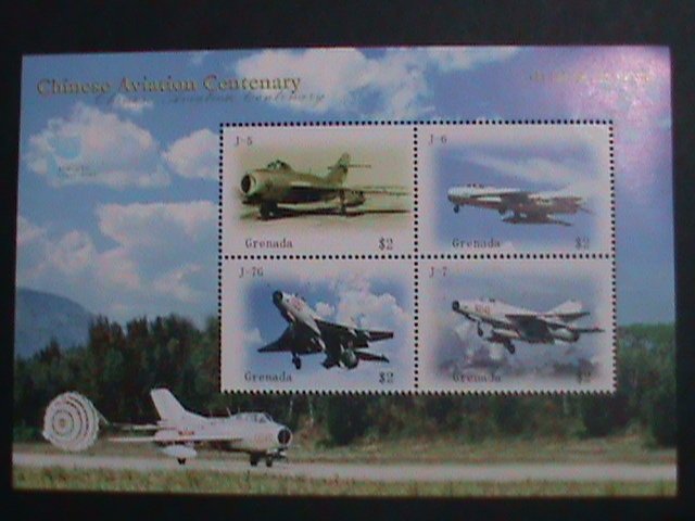 ​GRENADA-2009 SC# 3733-CENTENARY OF CHINESE AVIATION MNH S/S-VERY FINE-RARE