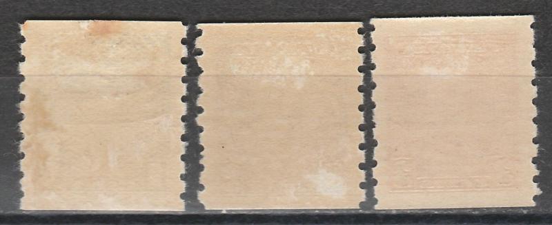 CANADA 1935 KGV COIL STAMP SET