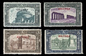 Italian Colonies, Eritrea #B29-32 (Sass.170-173) Cat€180, 1930 National Def...