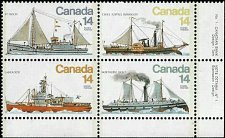 CANADA   #779a LOWER RIGHT PLATE BLOCK (4)