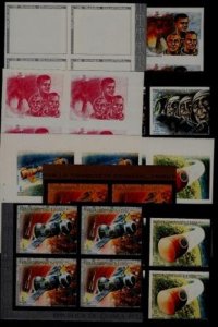Guinea Eq. 9 MNH bl. of 4 Space/proofs/14.12.72 (4)
