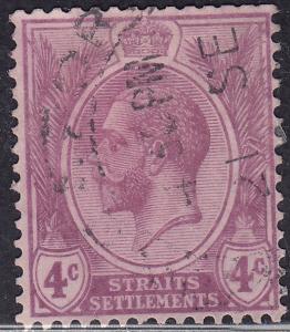 Straights Settlement 184 USED 1925 King George V