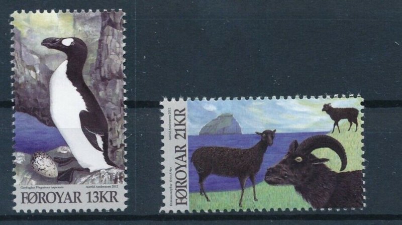 [I944] Faroe 2012 Fauna good set of stamps very fine MNH