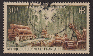 French West Africa - 1954 - Sc. C18 - used