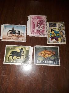 20 pc San Marino used 1 Lire stamp lot