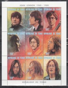 Chad 721-724K The Beatles Rock Band Mint NH