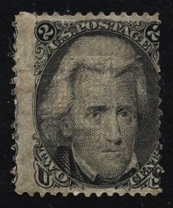 US Stamp #87 2c Black Jackson E Grill MINT NO GUM SCV $650