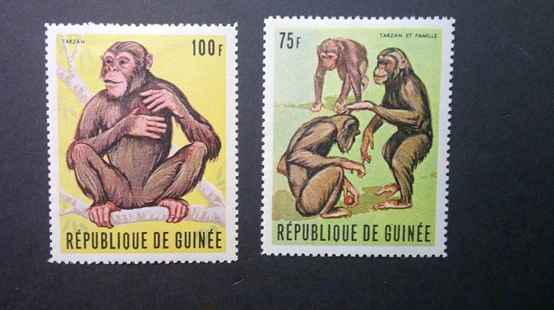 Guinea 1969 Chimpanzees Scott# 531-534 Complete Mint NH XF set of 4